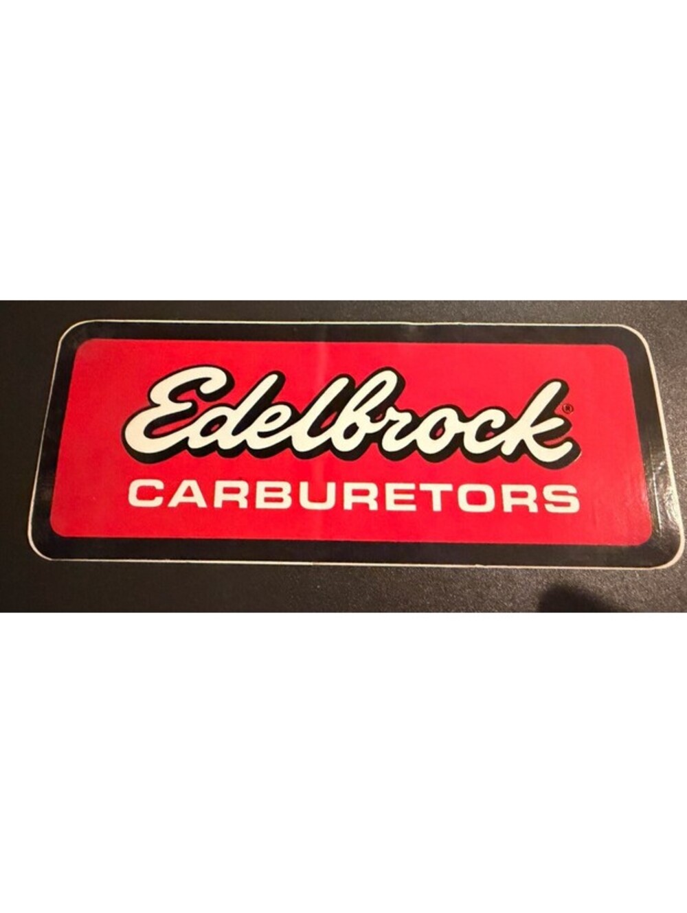 EDELBROCK Carburetors -Original Vintage 1980’s Decal/Sticker